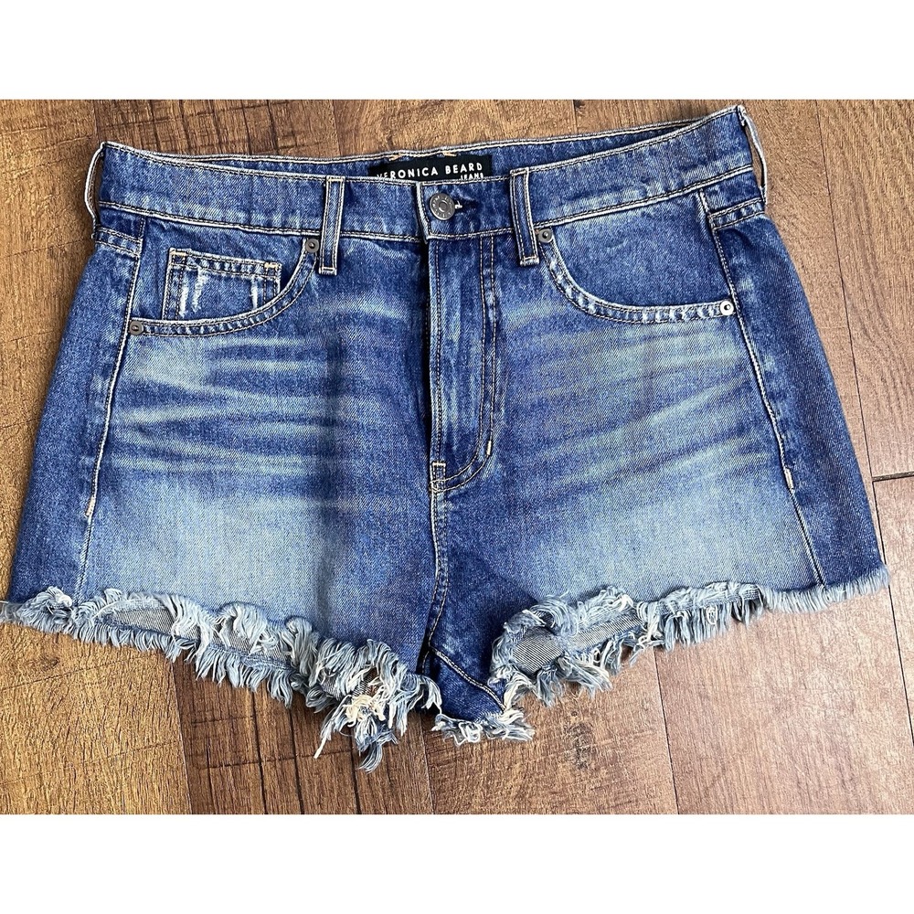 VERONICA BEARD Timmi Shorts High Rise Denim Women's Size 29 / 8